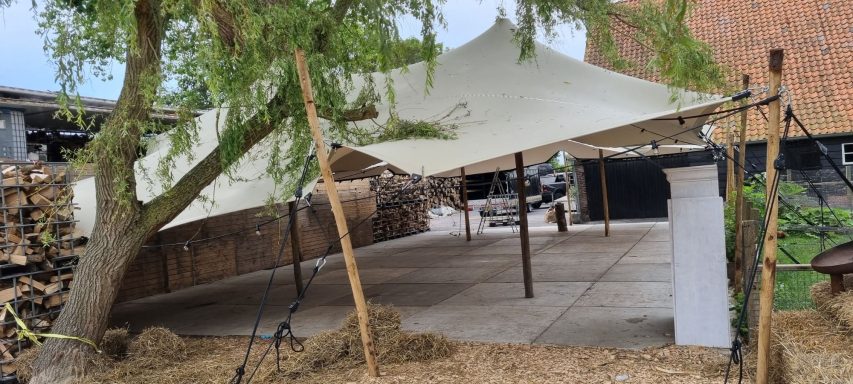 stretchtent Nisse 10x17 Stretchtent huren Nisse 10x17