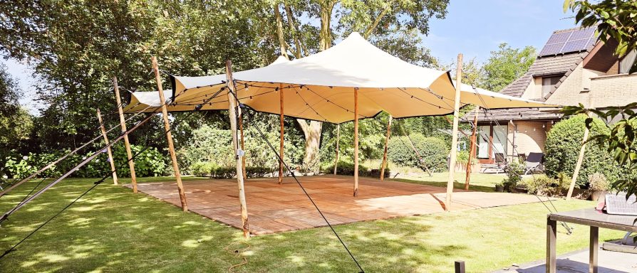 stretchtent huren Oost Vlaanderen met vloer stretchtent huren Oost Vlaanderen met vloer