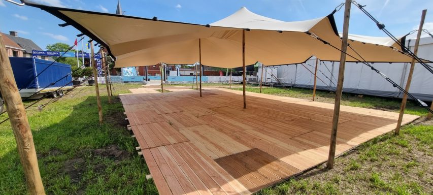 stretchtent huren Oost Vlaanderen vlondervloer stretchtent huren Oost Vlaanderen vlondervloer