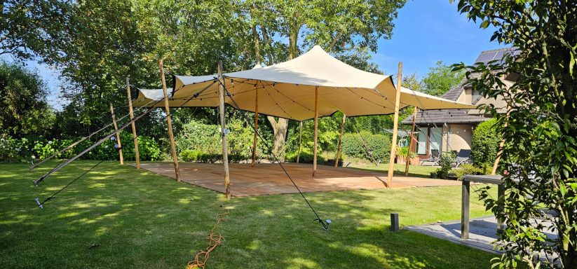 stretchtent huren Oost Vlaanderen met vloer stretchtent huren Oost Vlaanderen met vloer